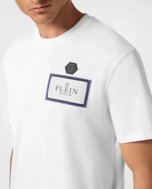 Bawełniany t-shirt z okrągłym dekoltem