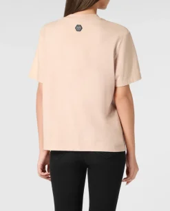 Bawełniany t-shirt ze zdobieniem Unicorn