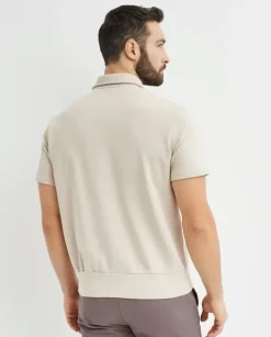 Beżowa koszulka polo Regular Fit