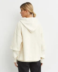 Beżowa bluza oversize