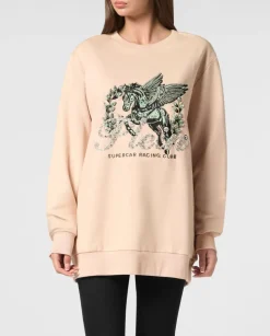 Beżowa bluza ze zdobieniem Unicorn