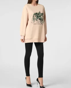 Beżowa bluza ze zdobieniem Unicorn