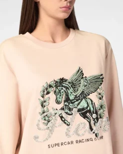 Beżowa bluza ze zdobieniem Unicorn