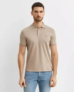 Beżowa koszulka Classic Fit