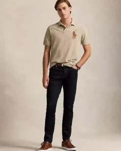 Beżowa koszulka polo Classic Fit