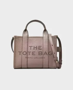 Beżowa skórzana torba The Medium Tote Bag