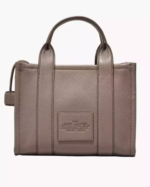 Beżowa skórzana torba The Medium Tote Bag