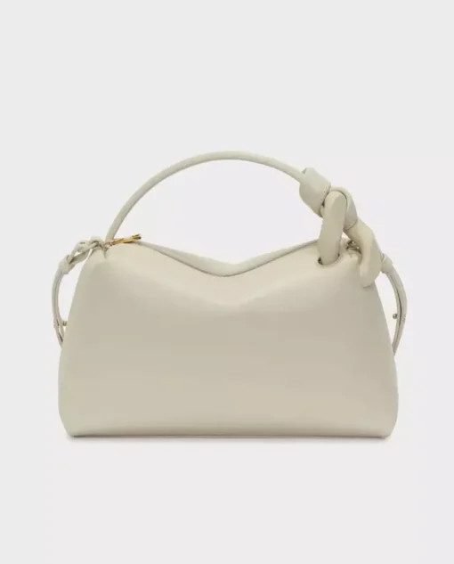 Beżowa skórzana torebka JWA Corner Bag