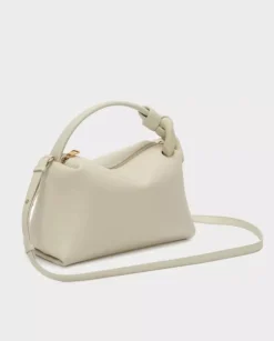Beżowa skórzana torebka JWA Corner Bag