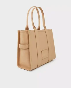 Beżowa skórzana torebka The Tote Bag