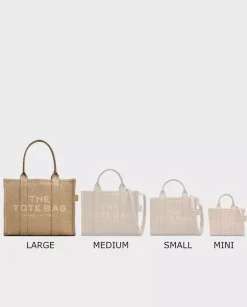 Beżowa skórzana torebka The Tote Bag