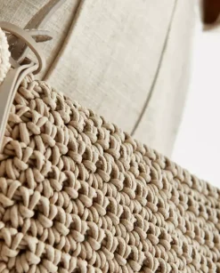 Beżowa torebka na ramię Bumper-15 Crochet