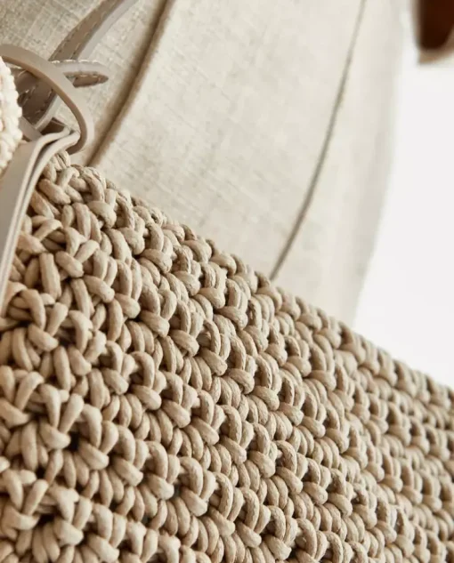 Beżowa torebka na ramię Bumper-15 Crochet
