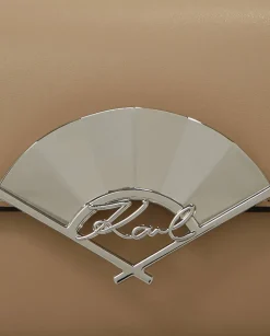 Beżowa torebka Signature Fan