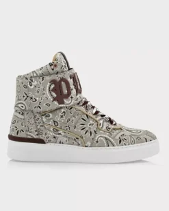 Beżowe sneakersy Hi-Top Paisley