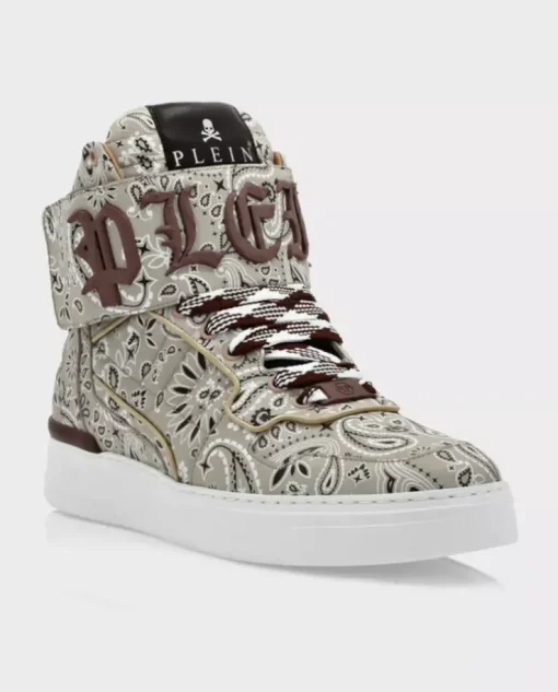 Beżowe sneakersy Hi-Top Paisley
