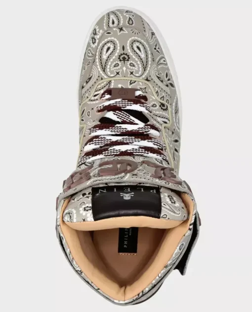 Beżowe sneakersy Hi-Top Paisley
