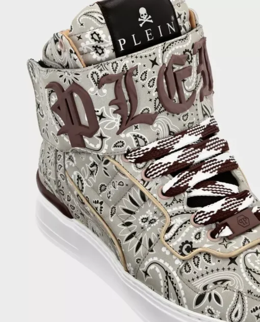 Beżowe sneakersy Hi-Top Paisley