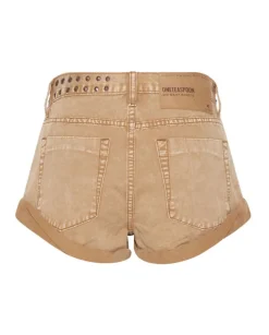 Beżowe spodenki z ćwiekami Bandits Studded