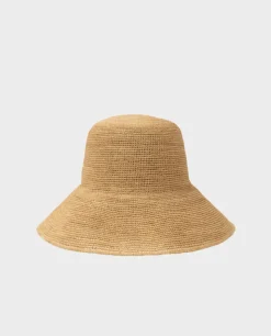 Beżowy kapelusz Raffia Bucket Hat