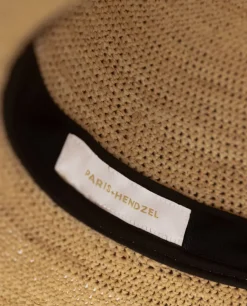 Beżowy kapelusz Raffia Bucket Hat