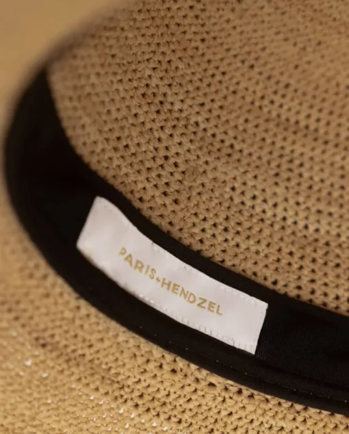 Beżowy kapelusz Raffia Fedora