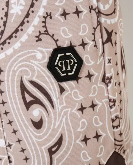 Beżowy komplet dresowy Paisley Foulard