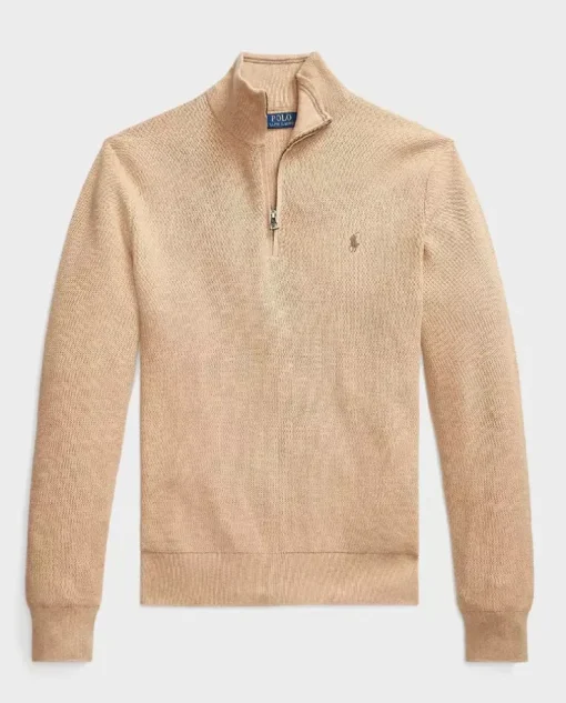 Beżowy sweter Regular Fit