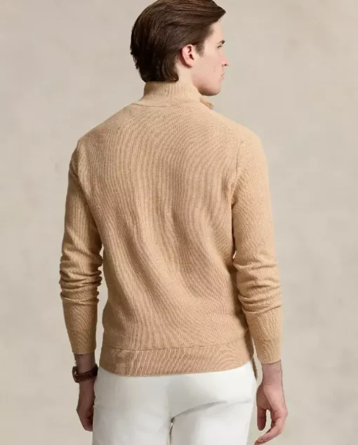 Beżowy sweter Regular Fit