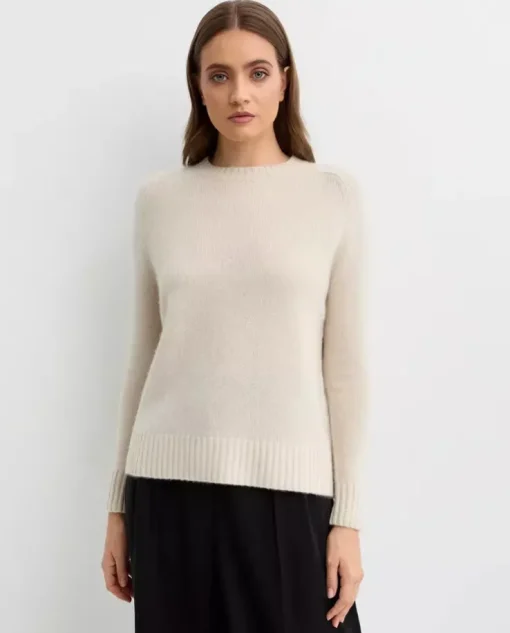 Beżowy sweter z kaszmiru
