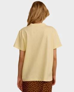 Beżowy t-shirt oversize
