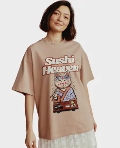 Beżowy t-shirt Sushi Heaven