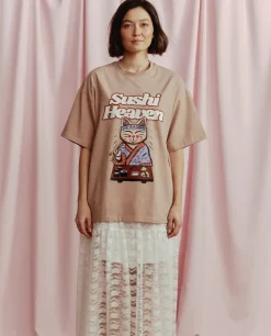 Beżowy t-shirt Sushi Heaven