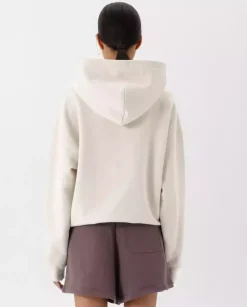 Biała bawełniana bluza oversize