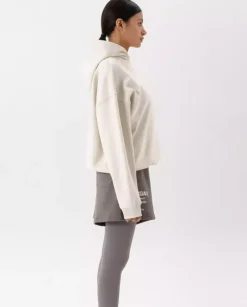 Biała bawełniana bluza oversize