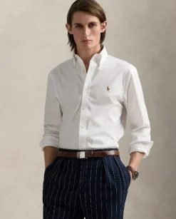 Biała bawełniana koszula Slim Fit