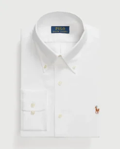 Biała bawełniana koszula Slim Fit