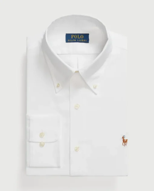 Biała bawełniana koszula Slim Fit