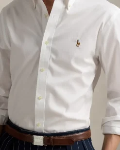 Biała bawełniana koszula Slim Fit