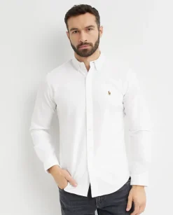 Biała bawełniana koszula Slim Fit