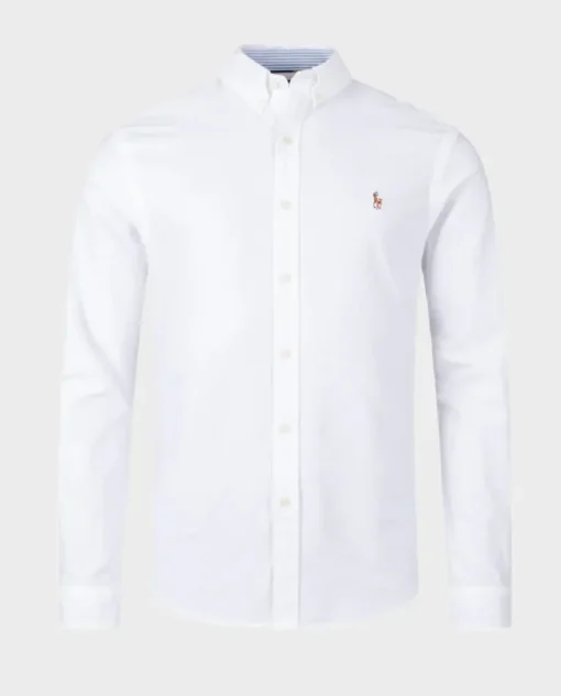 Biała bawełniana koszula Slim Fit
