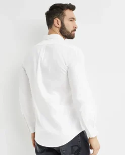 Biała bawełniana koszula Slim Fit
