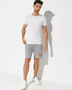 Biała bawełniana koszulka Slim Fit (3-pack)