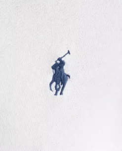 Biała bluza z haftowanym logo