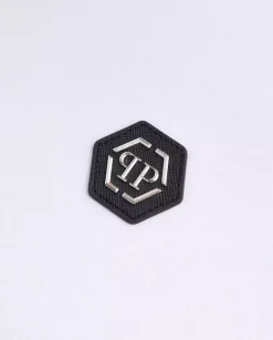 Biała bluza z kapturem Hexagon