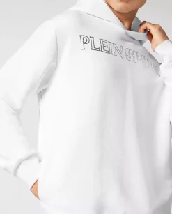 Biała bluza z kapturem Tiger