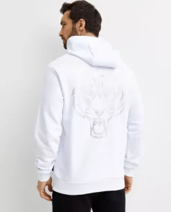 Biała bluza z kapturem Tiger