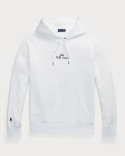 Biała bluza z kapturem z logo