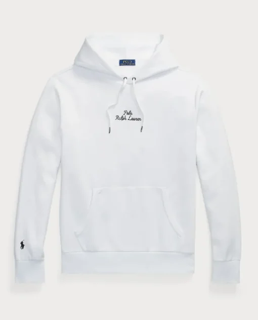Biała bluza z kapturem z logo