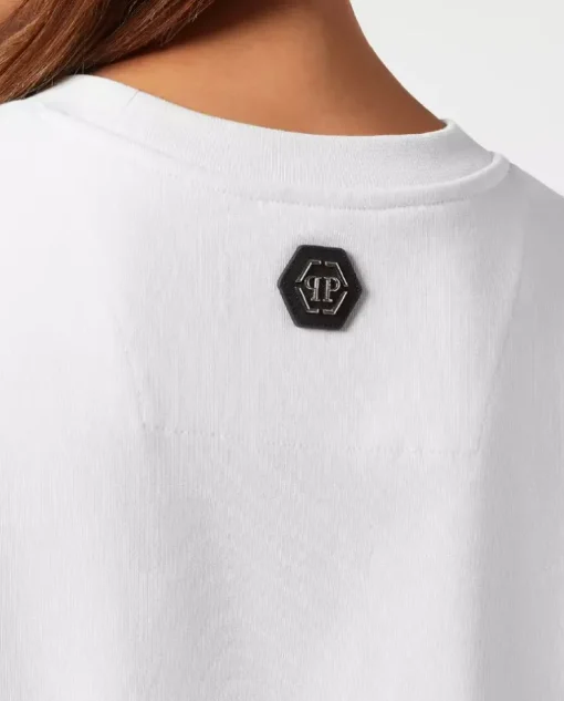 Biała bluza z kolorową grafiką Smile